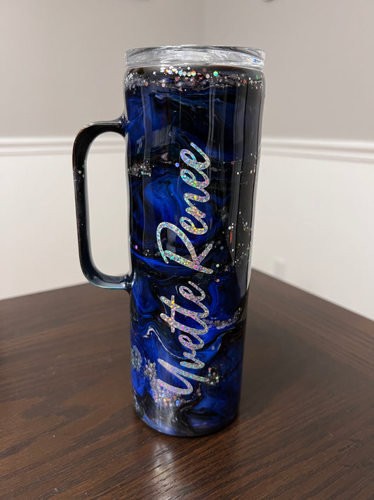 Western Nights 20oz Skinny Hoggdle Tumbler-Pre Made RTS