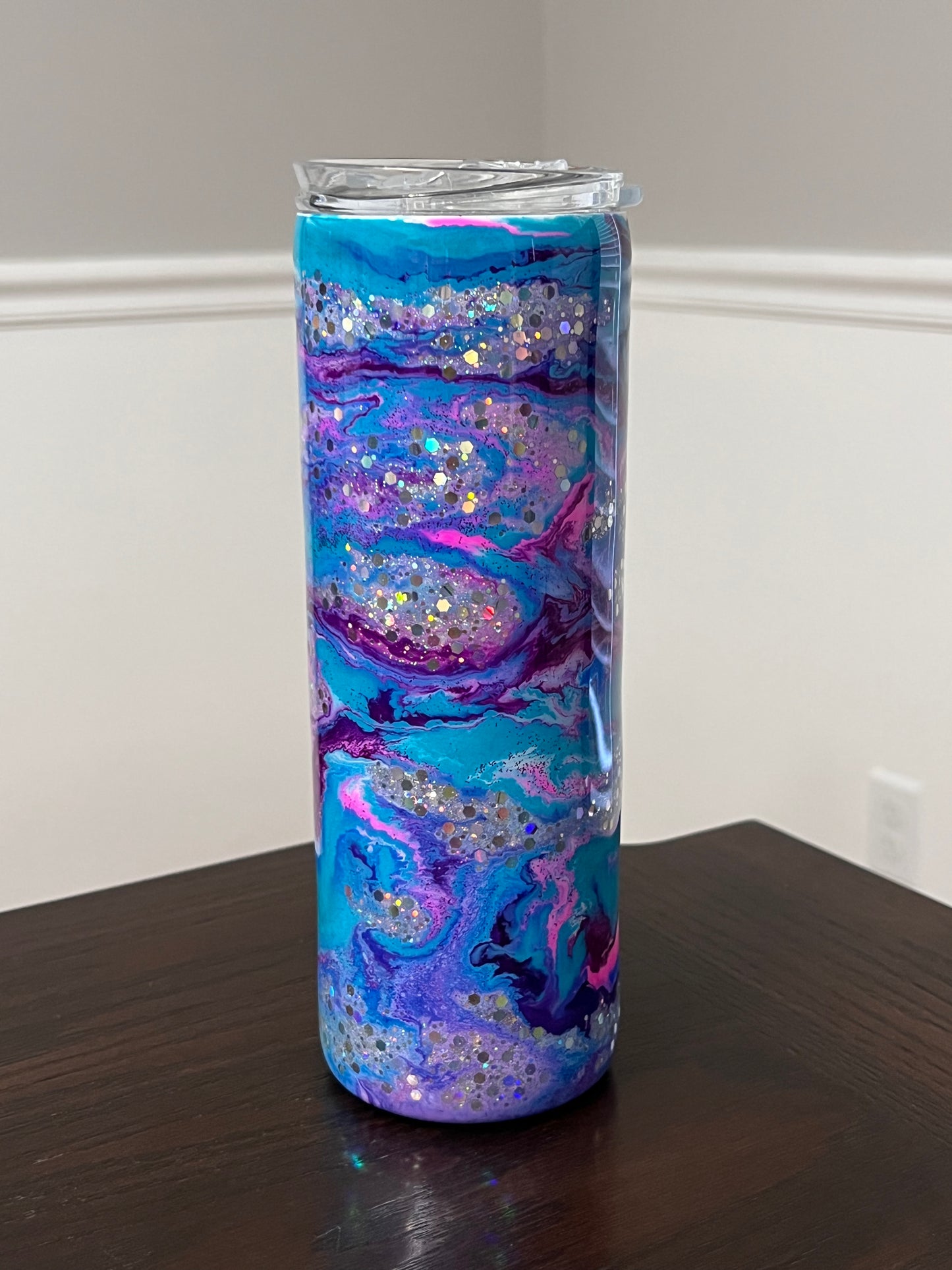 Unicorn Sparkles 20oz Skinny Tumbler-Pre Made-RTS