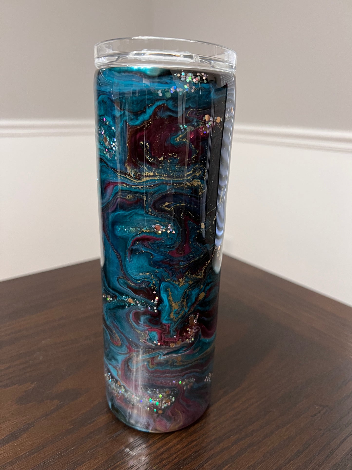 Southern Glam 20oz Skinny Tumbler-Pre Made-RTS