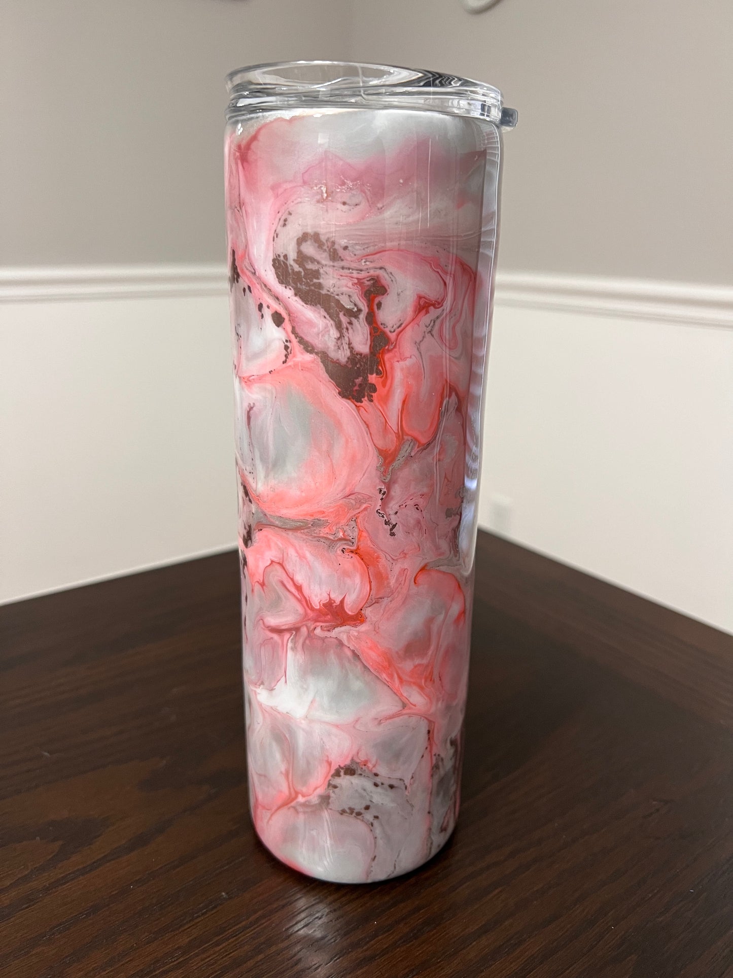 Peaches N Cream 30oz Skinny Tumbler-Pre Made-RTS