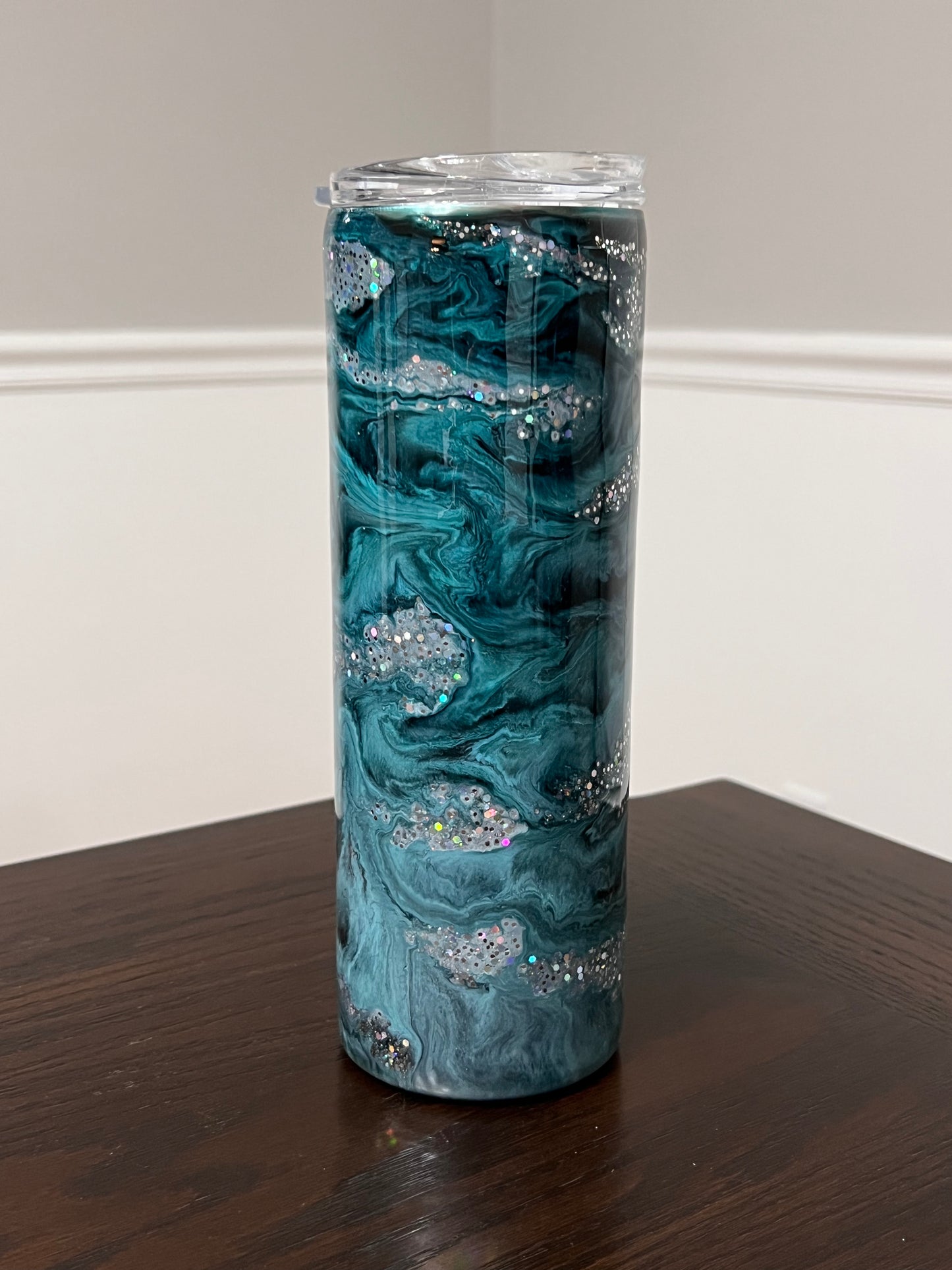 Teal Deal 20oz Skinny Tumbler-Pre Made-RTS